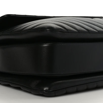 Chanel Lambskin Chevron Quilted Large Trendy CC Dual Handle Flap Bag Black 8 of 9