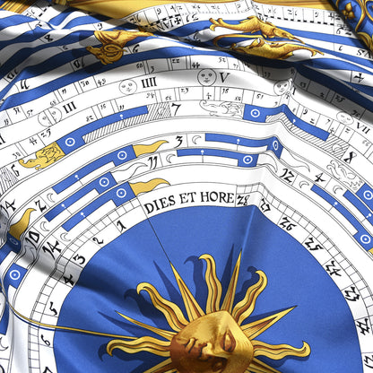 Hermes Silk Astrologie Scarf 90 Bleu Cobalt Vieil 5 of 5