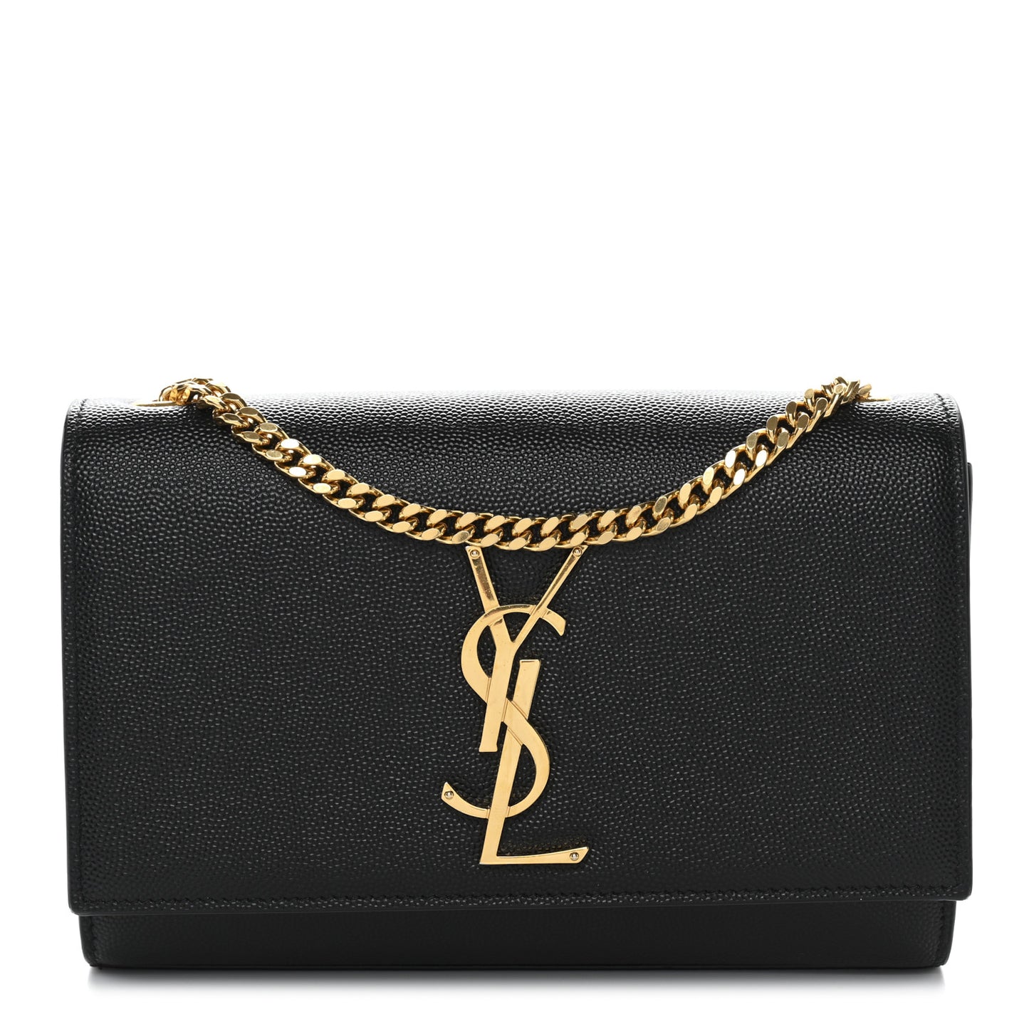 Grain De Poudre Small Classic Monogram Kate Satchel Black