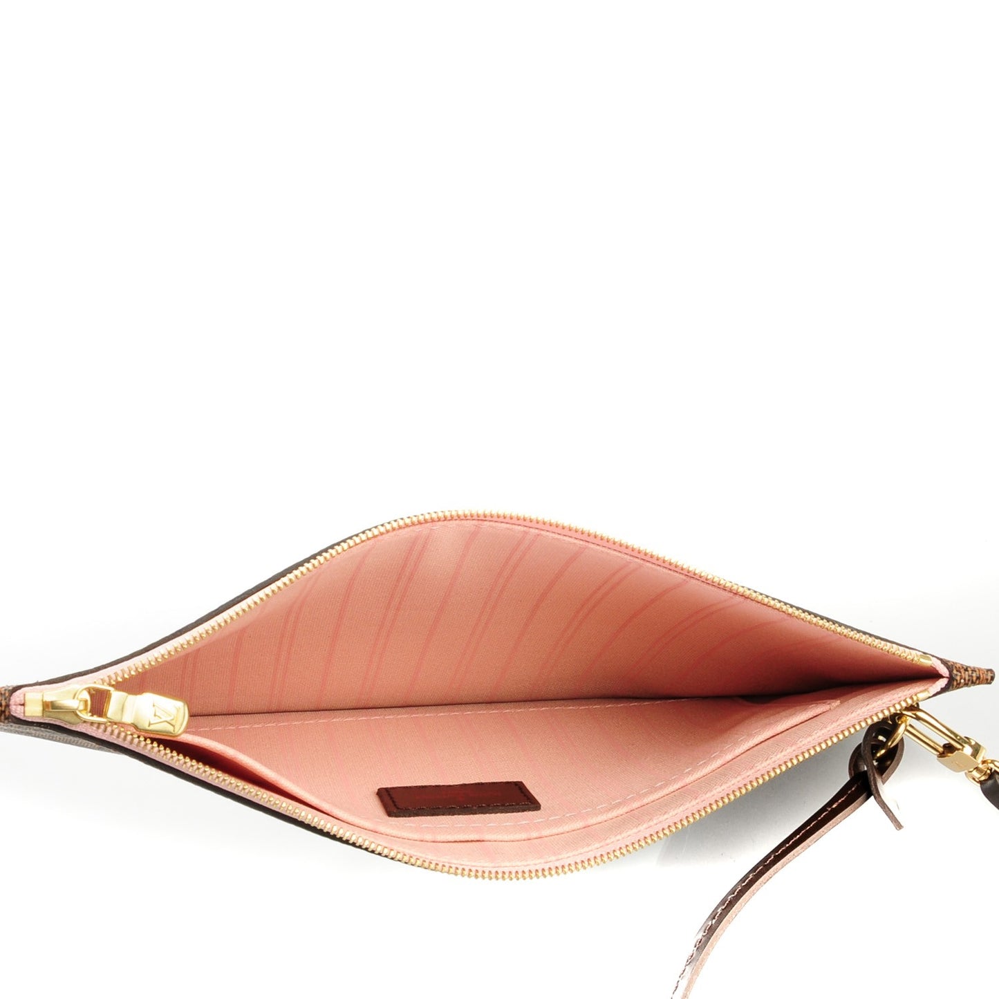 Damier Ebene Neverfull MM GM Pochette Rose Ballerine