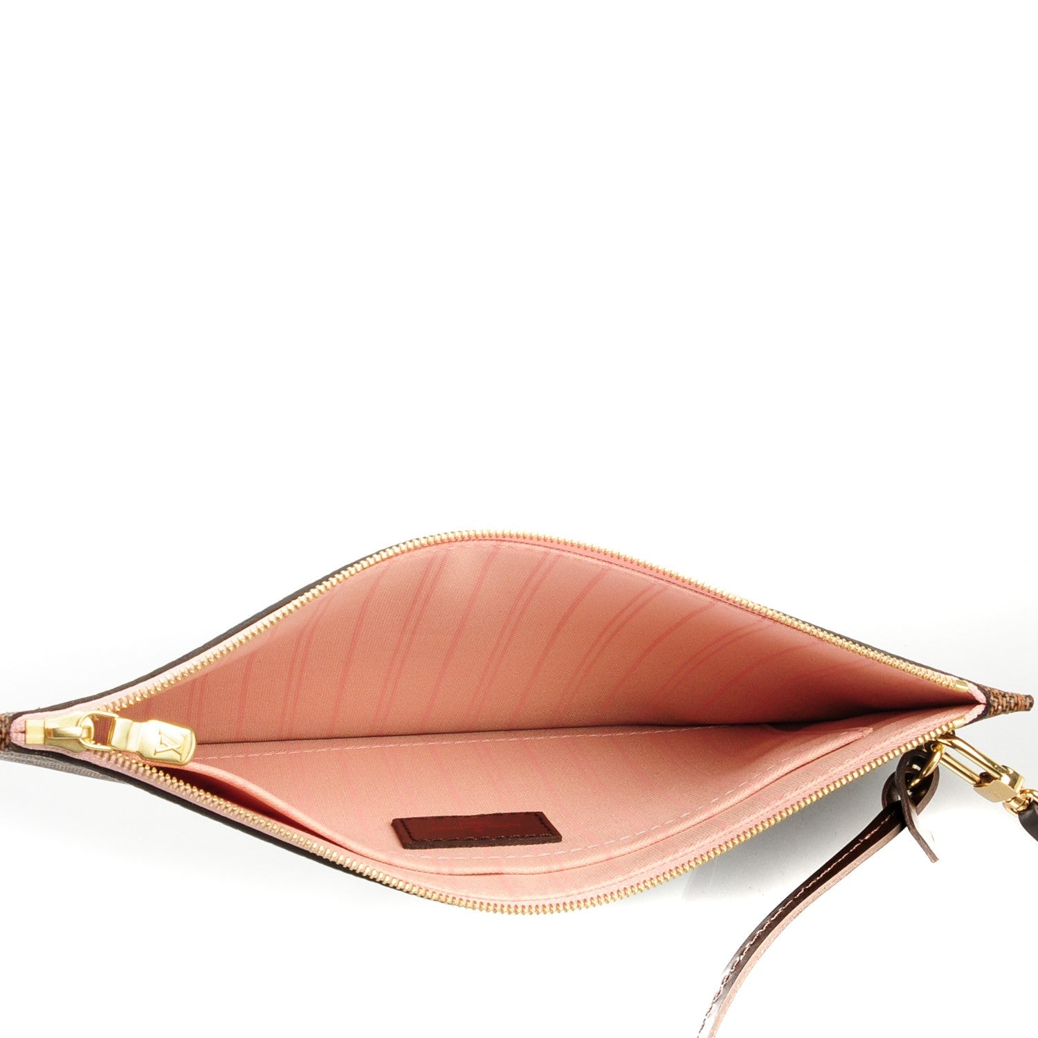 Louis Vuitton Damier Ebene Neverfull MM GM Pochette Rose Ballerine 5 of 8