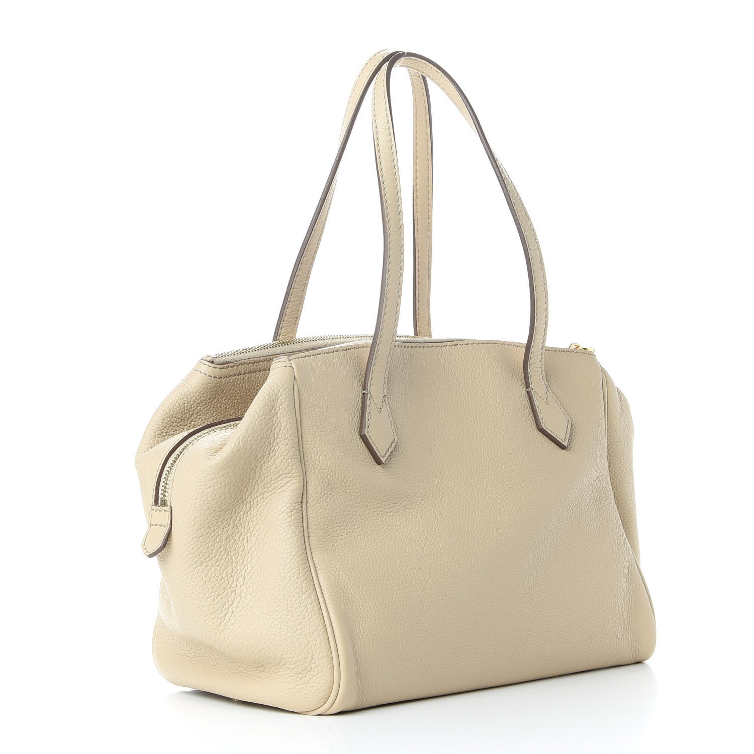 Fendi Vitello Bauletto Latte 3 of 9