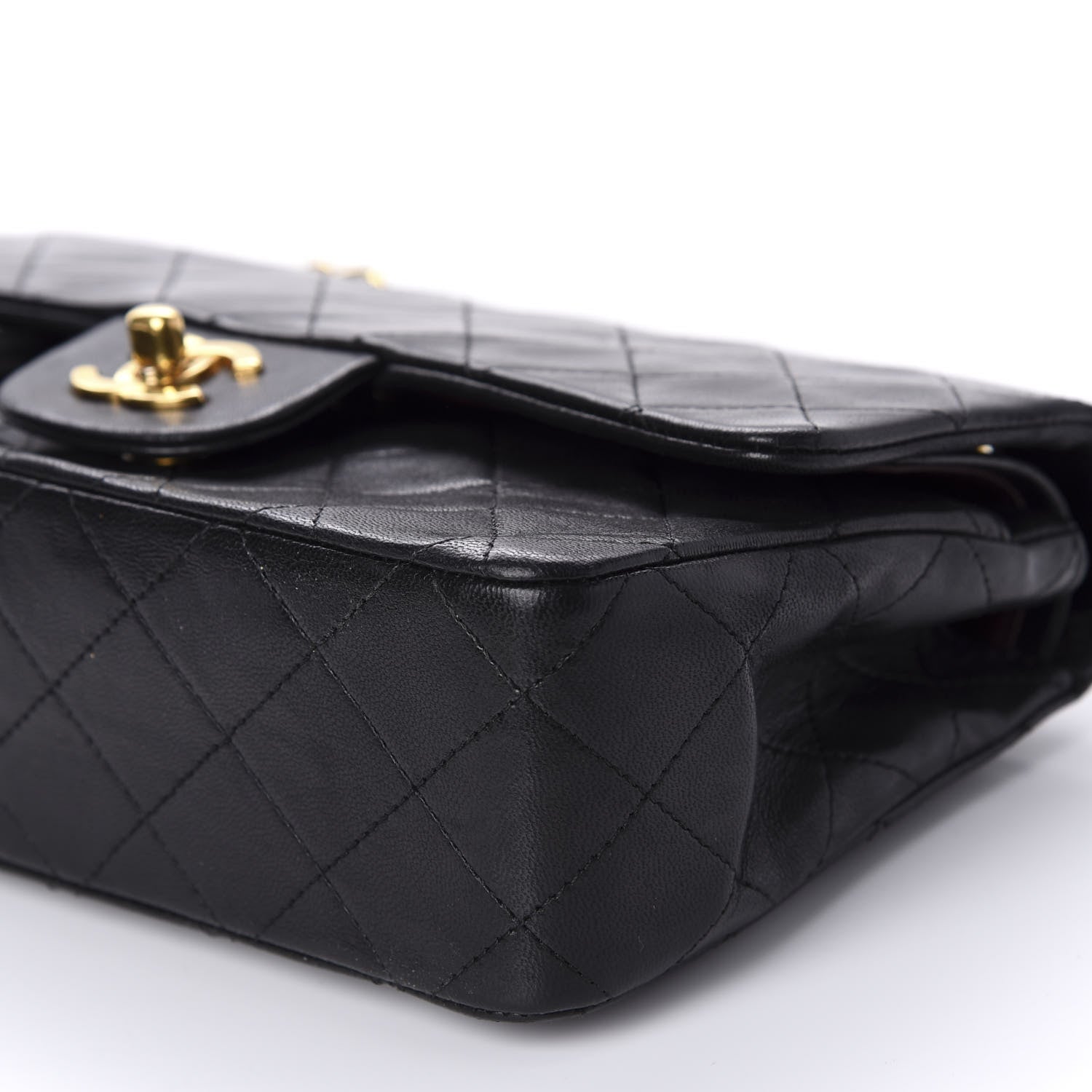 Chanel Lambskin Quilted Small Double Flap Black 7 of 11
