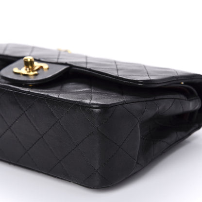 Chanel Lambskin Quilted Small Double Flap Black 7 of 11