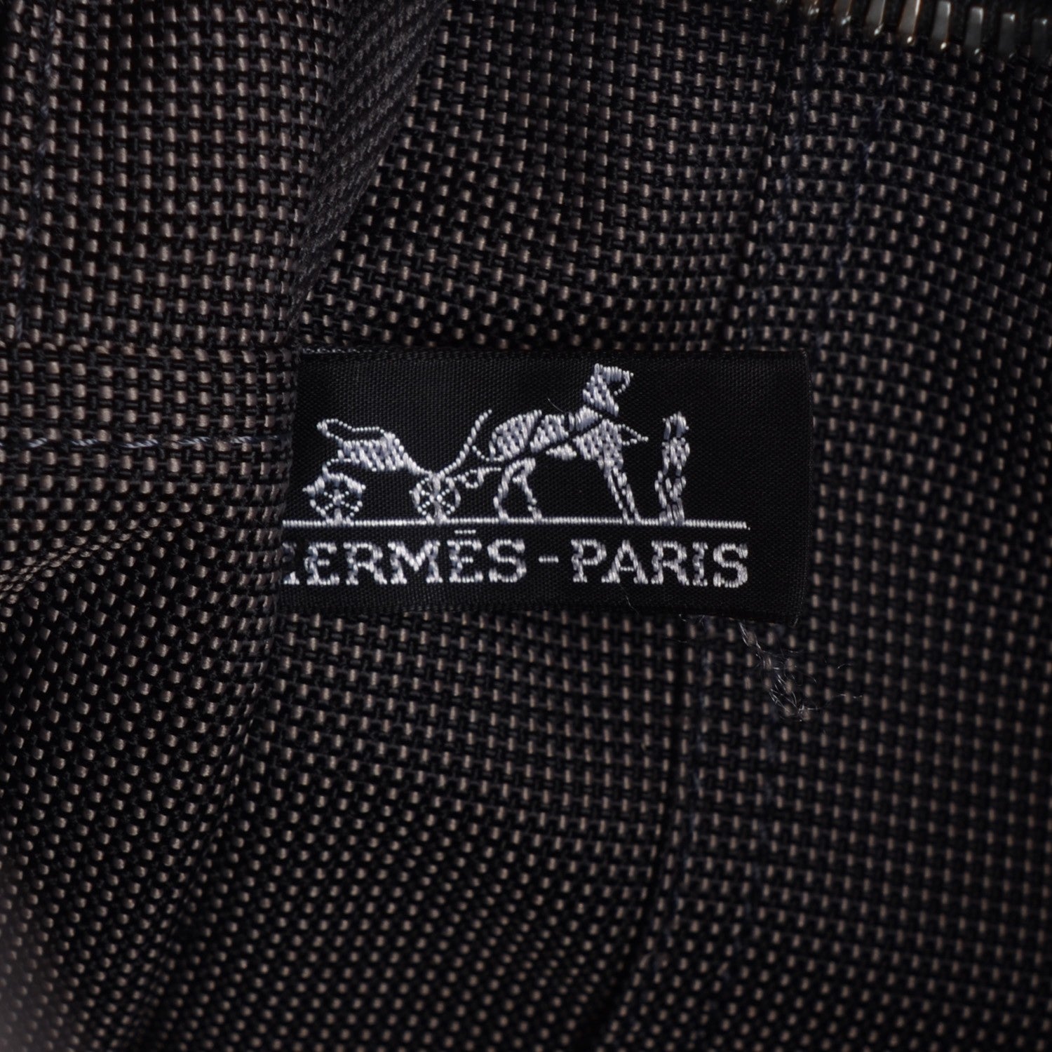 Hermes Canvas Herline MM Tote Grey 10 of 13