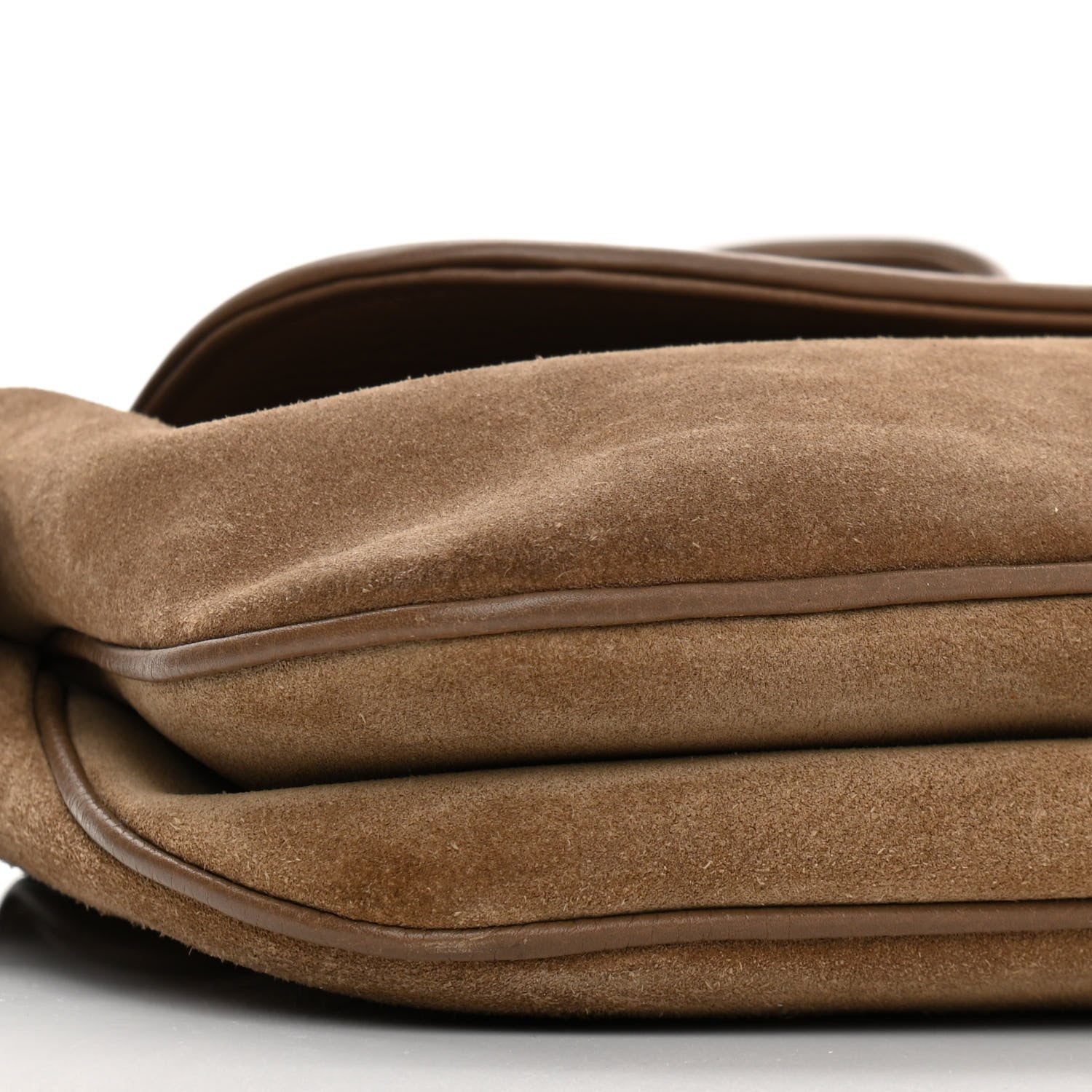 Gucci Suede Cudu Medium 1973 Shoulder Bag Marron Glace 9 of 10