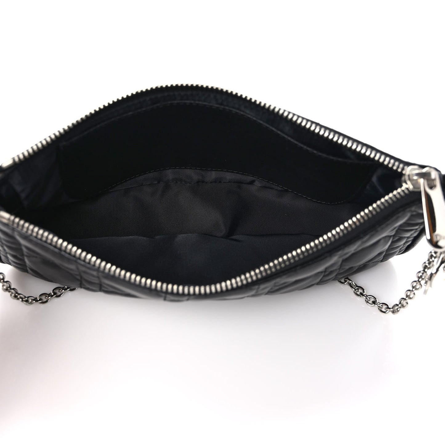 Lambskin Cannage Lady Dior Pochette Black