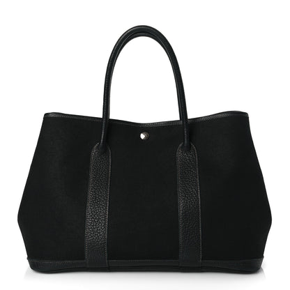 Hermes Toile Buffle Skipper Garden Party Tote 36 MM Black 1 of 9
