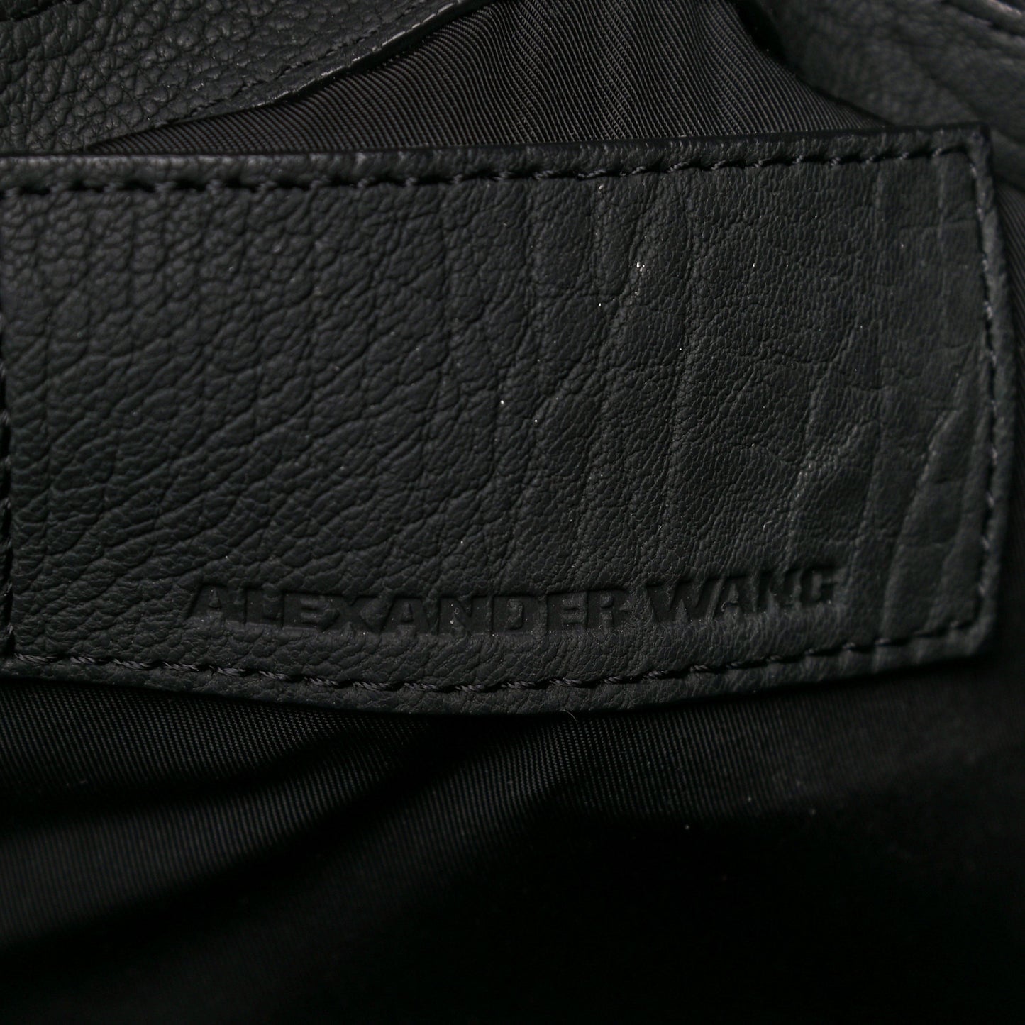 Pebbled Lambskin Rockie Black Iridescent Hardware