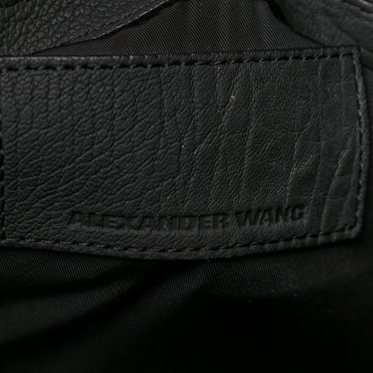Alexander Wang Pebbled Lambskin Rockie Black Iridescent Hardware 5 of 10