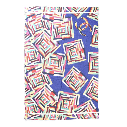 Chanel Cotton CC Pareo Scarf Blue 3 of 7
