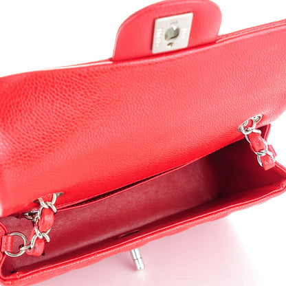 Chanel Caviar Quilted Mini Rectangular Flap Red 5 of 8