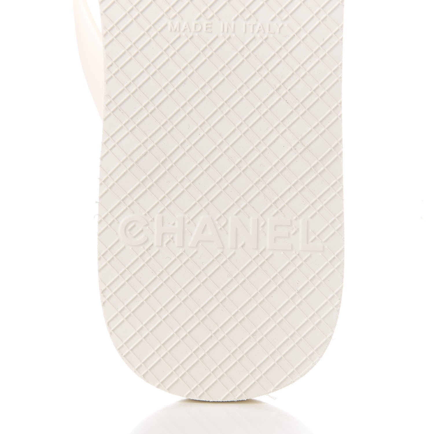 Chanel PVC Camellia Thong Sandals 38 Ivory 8 of 9