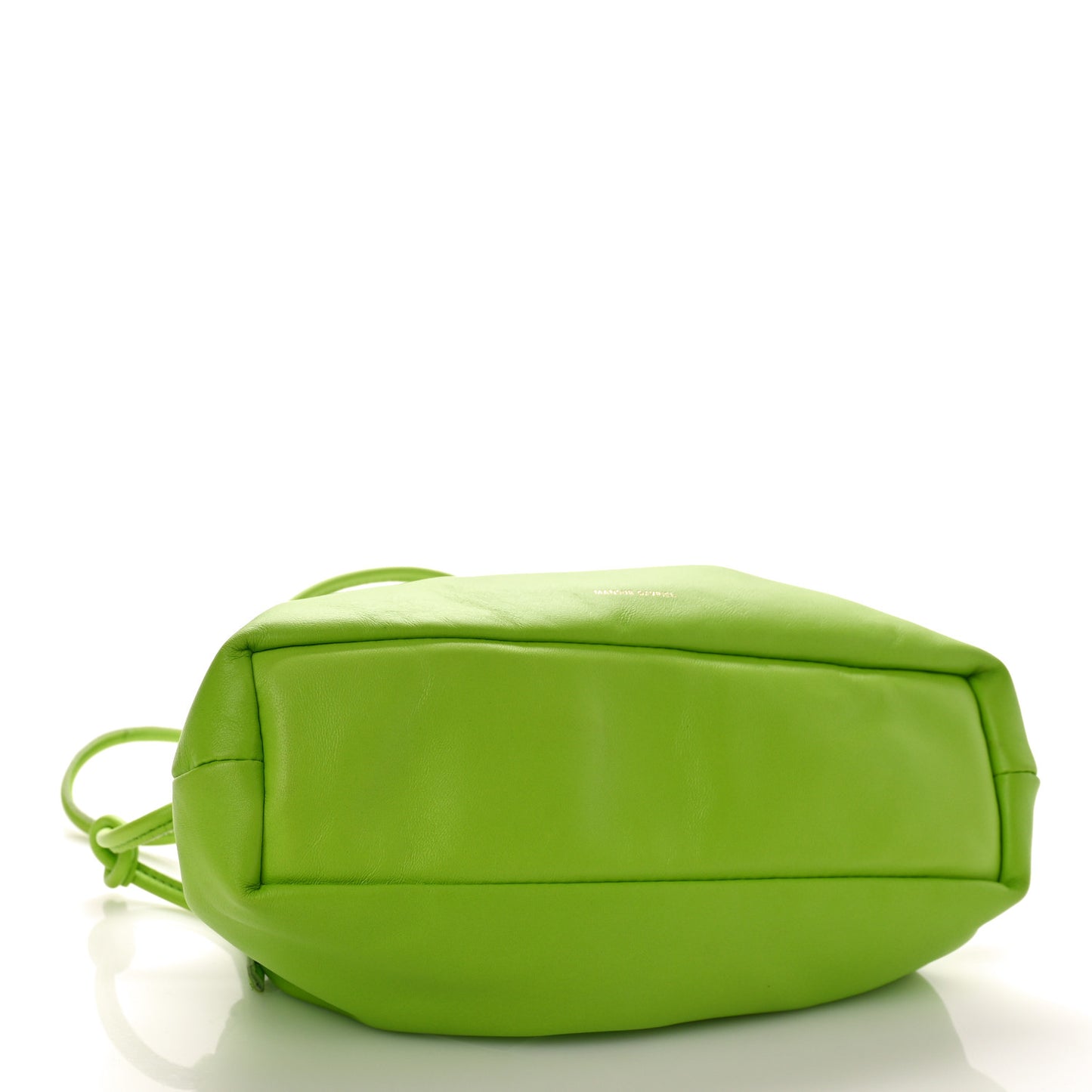 Lambskin Mini Cloud Clutch Electric Lime