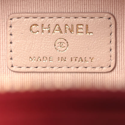 Chanel Lambskin Quilted Small Chic Riviera Top Handle Vanity Case Red 6 of 10