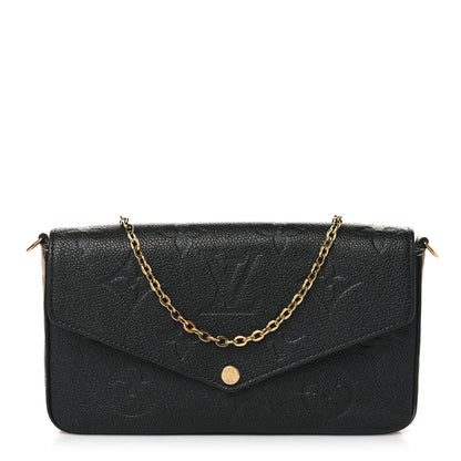 Louis Vuitton Empreinte Monogram Giant Wild At Heart Felicie Pochette Black 1 of 10