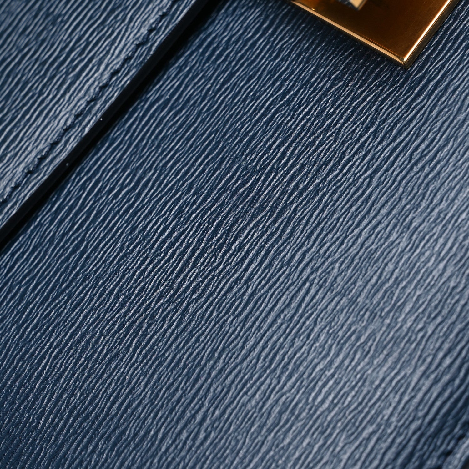 Celine Liege Calfskin Medium Classic Box Flap Bag Dark Blue 13 of 16
