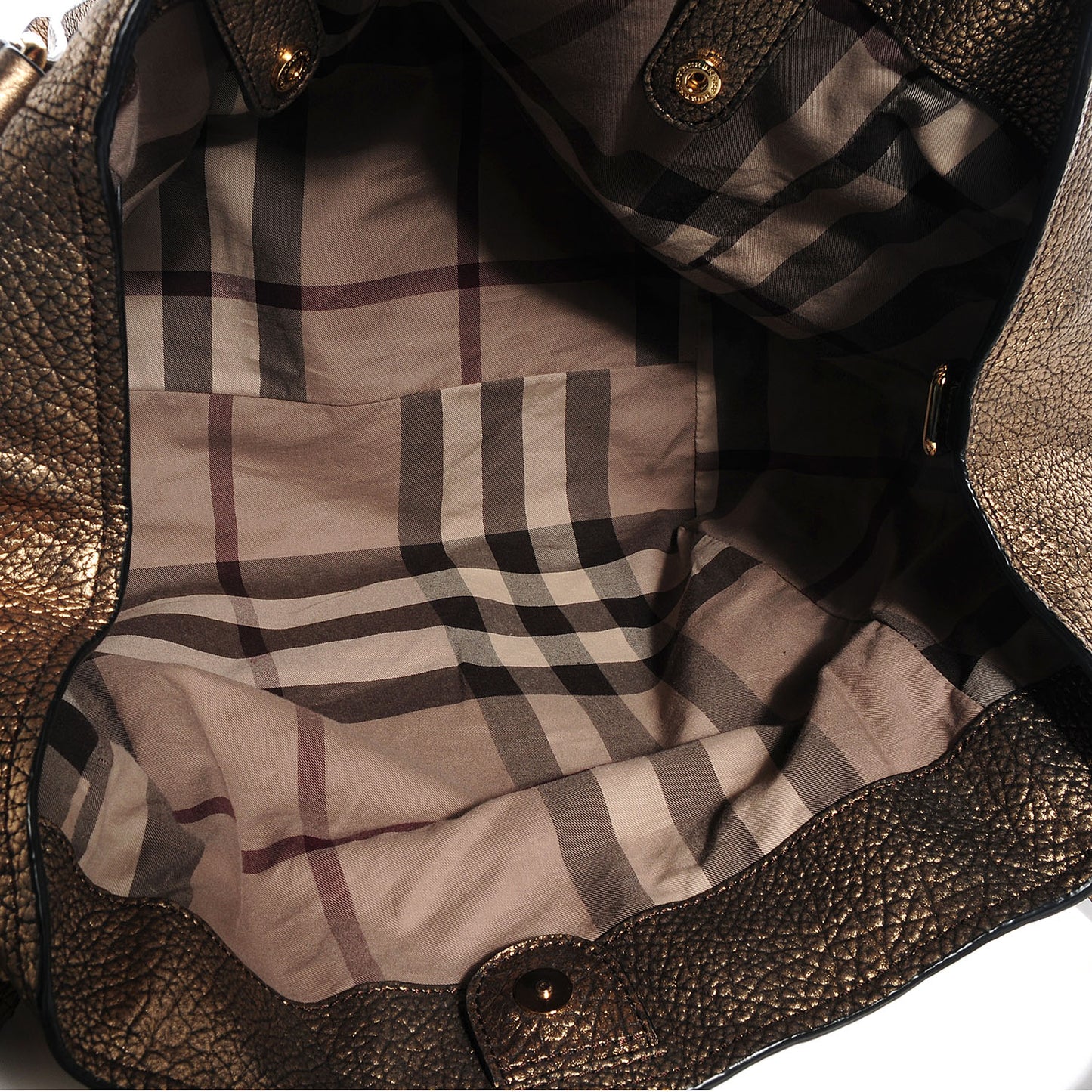 Leather Saddle Stitch Small Canterbury Tote Gold