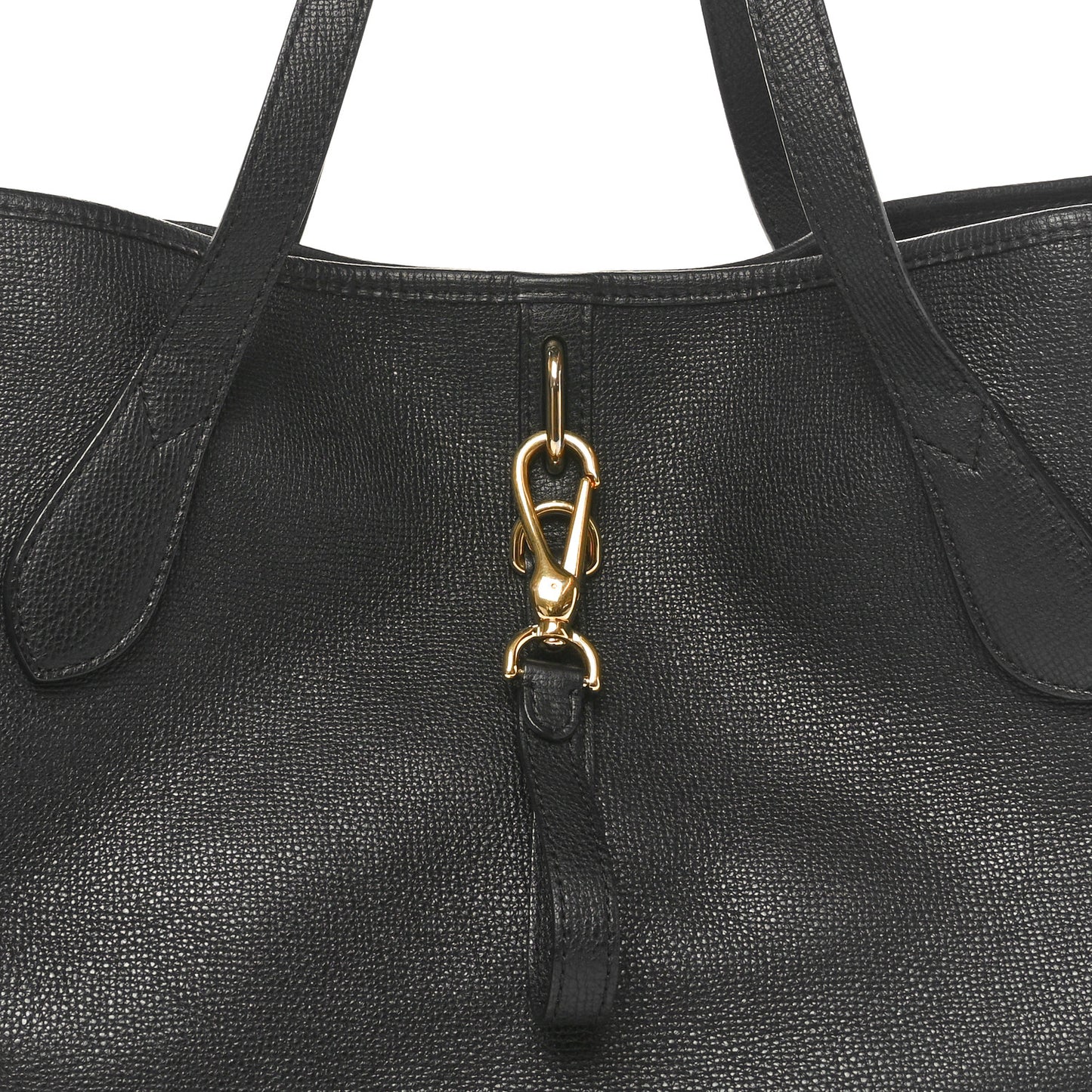 Grainy Calfskin Medium Honeybrook Tote Black