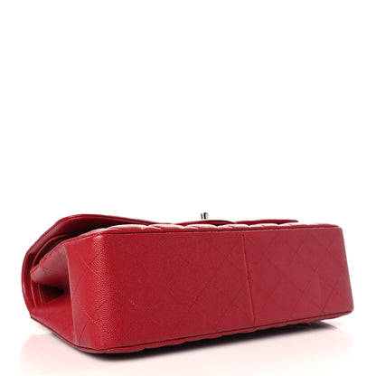 Chanel Caviar Quilted Jumbo Double Flap Dark Red 4 of 9