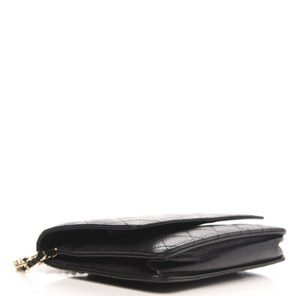 Chanel Caviar Quilted Wallet On Chain WOC Black 4 of 13