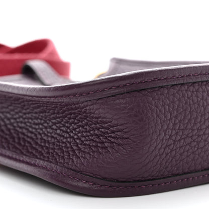 Hermes Taurillon Clemence Amazone Evelyne TPM Cassis Rouge Grenat 9 of 10