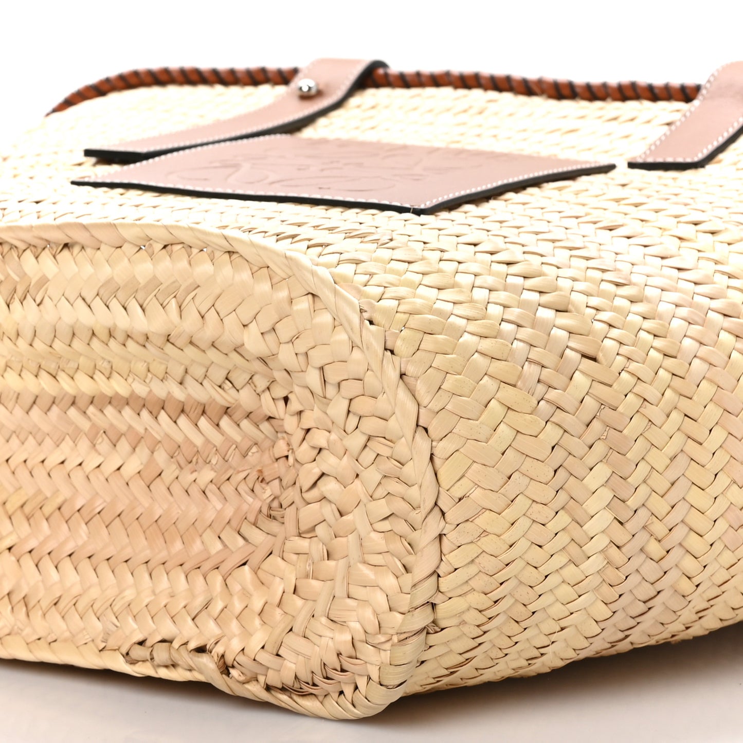 Raffia Basket Tote Bag Natural Tan