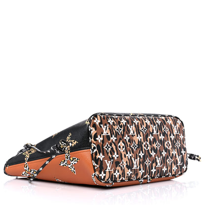 Louis Vuitton Monogram Giant Jungle Neverfull MM Black 5 of 12