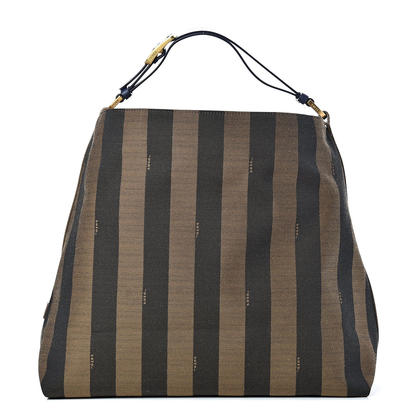 Pequin Cuoio Vegetale Large Hobo Tobacco Blue Mirto Cuoio