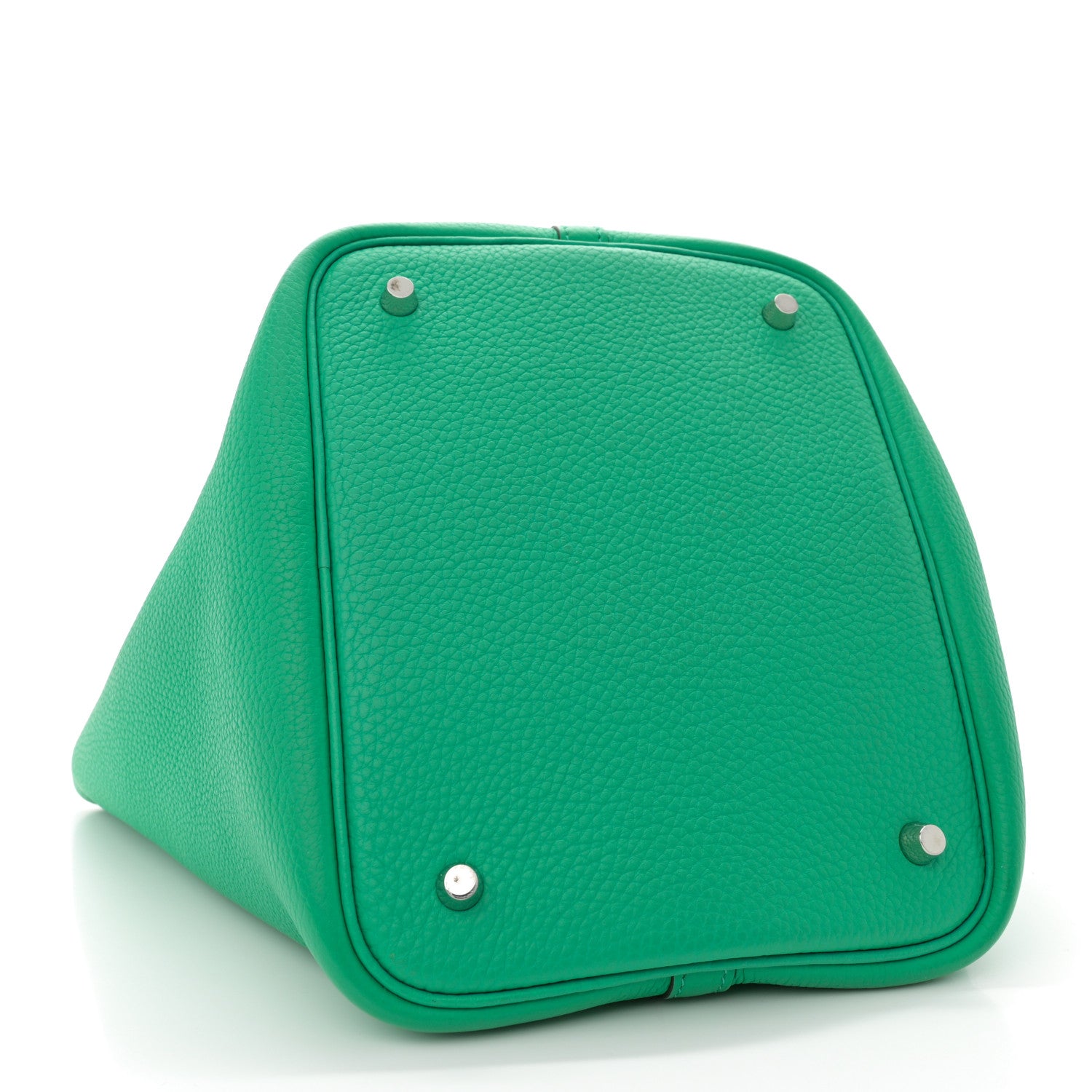 Hermes Taurillon Clemence Swift Eclat Picotin Lock 22 MM Menthe Vert Bosphore 4 of 10