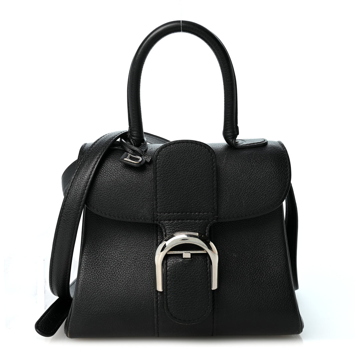 Delvaux Grained Calfskin Mini Brillant Satchel Black 1 of 10