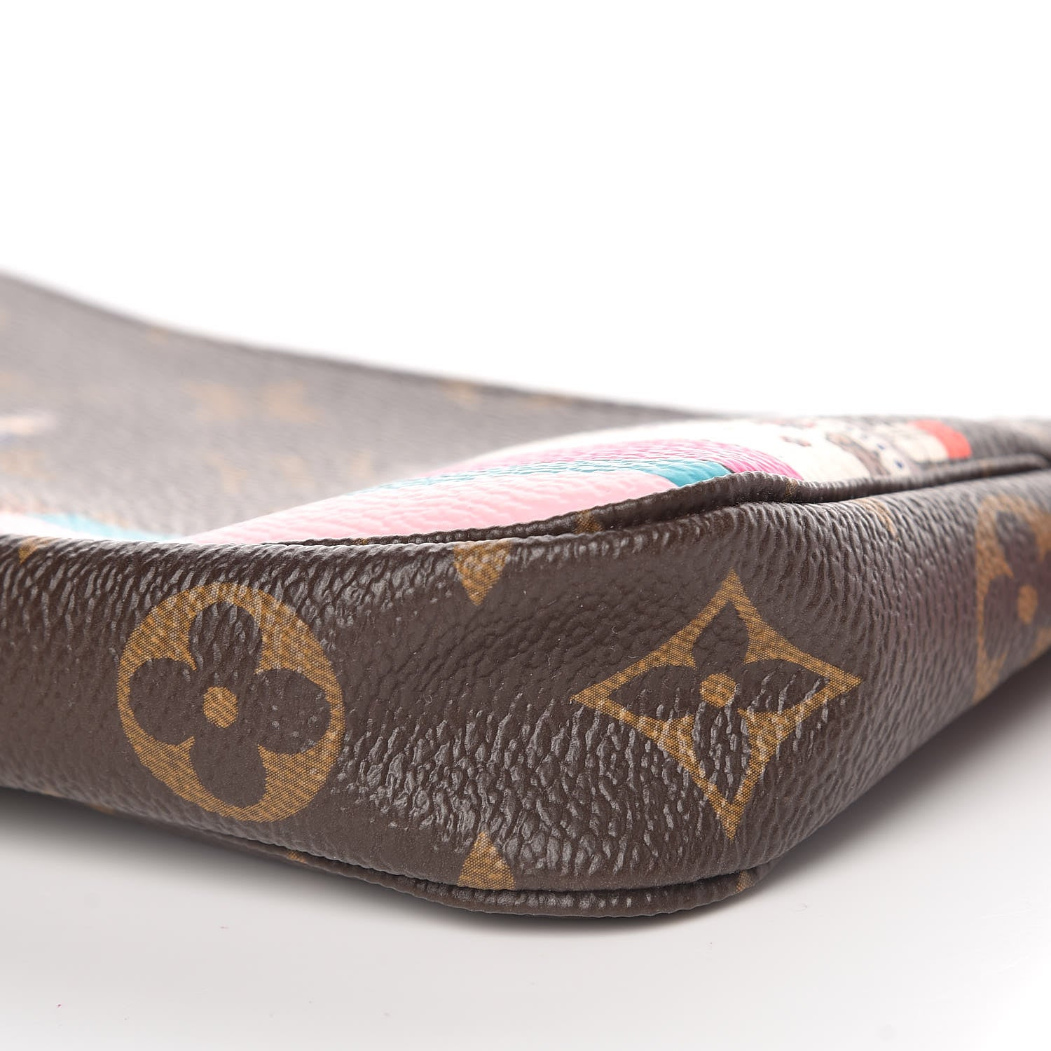 Louis Vuitton Monogram 2016 Christmas Animation Mini Pochette Accessories Rose Ballerine 9 of 9
