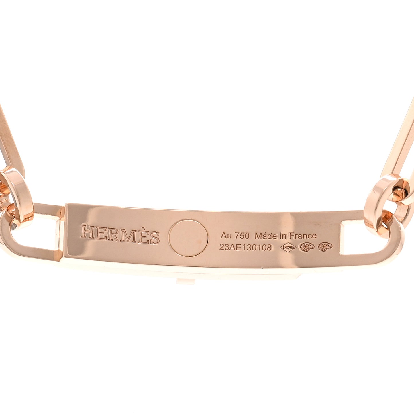 18K Rose Gold Diamond Pave Kelly Chaine Choker Necklace