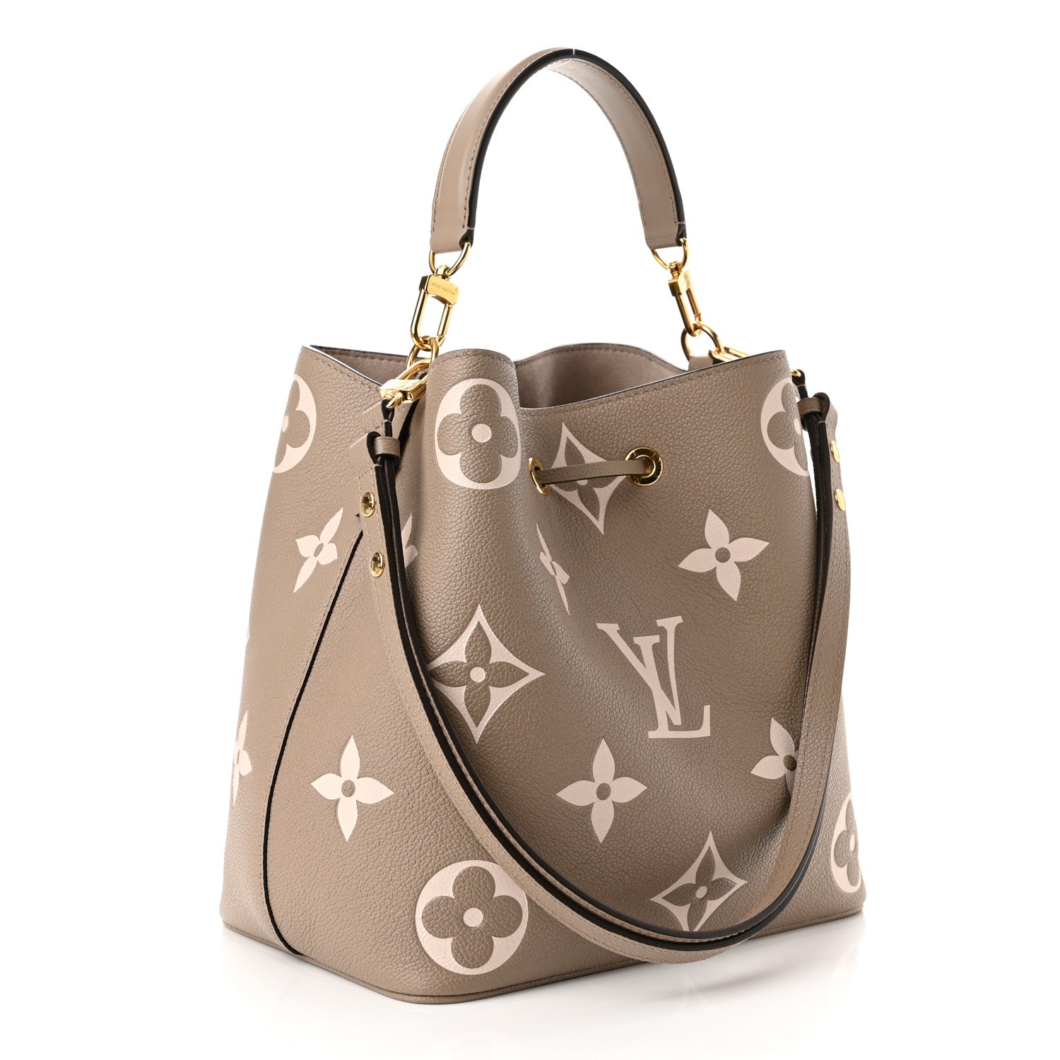 Louis Vuitton Empreinte Monogram Giant Neonoe MM Tourterelle Creme 4 of 12