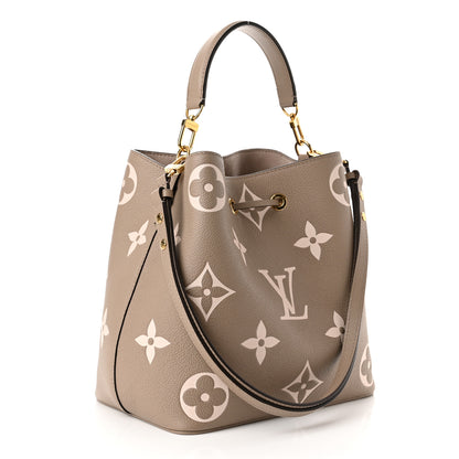 Louis Vuitton Empreinte Monogram Giant Neonoe MM Tourterelle Creme 4 of 12