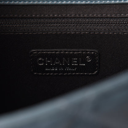 Chanel Washed Lambskin Quilted Maxi Take Away Flap Turquoise 9 of 11
