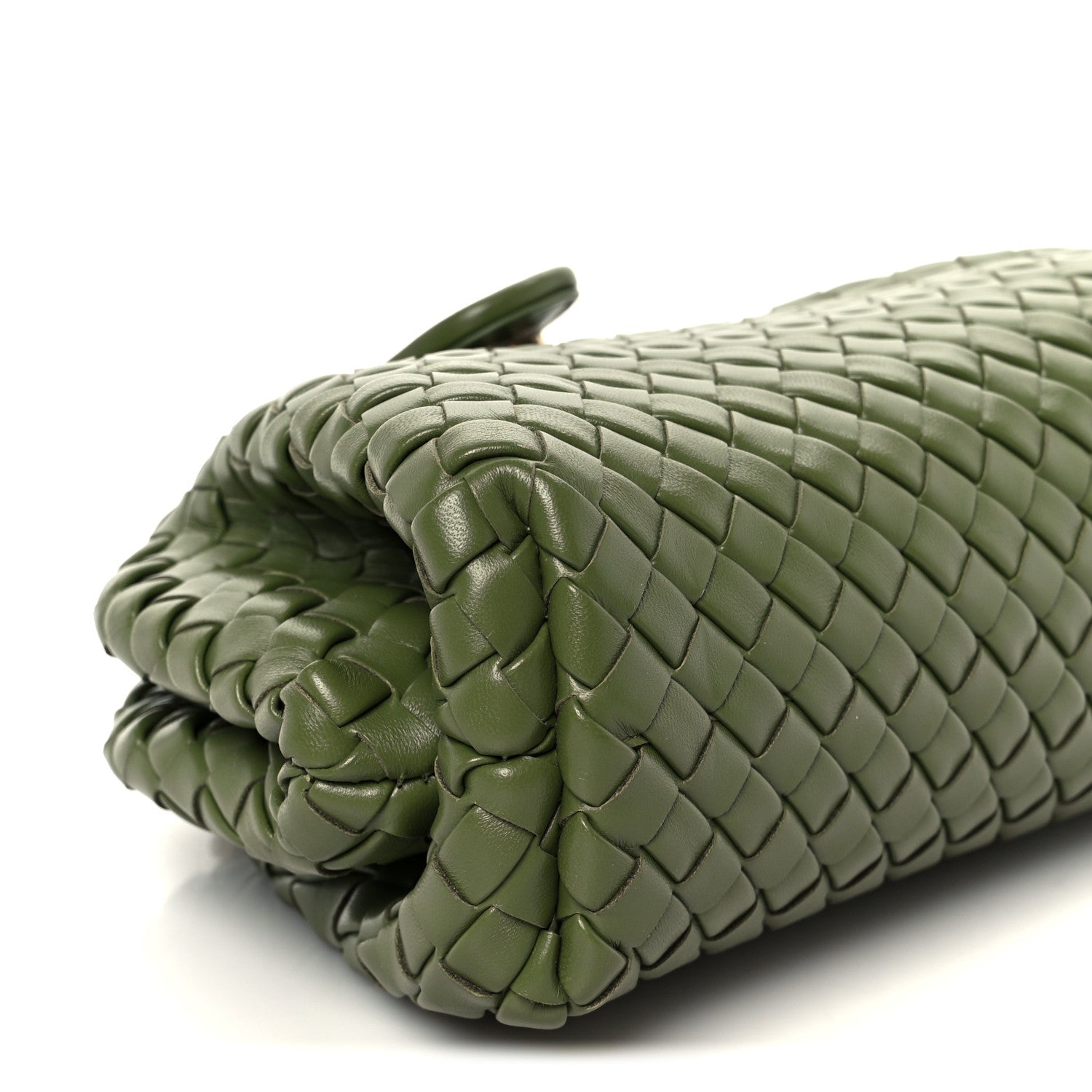 Bottega Veneta Nappa Intrecciato Small The Lauren 1980 Clutch With Chain Matcha 10 of 11