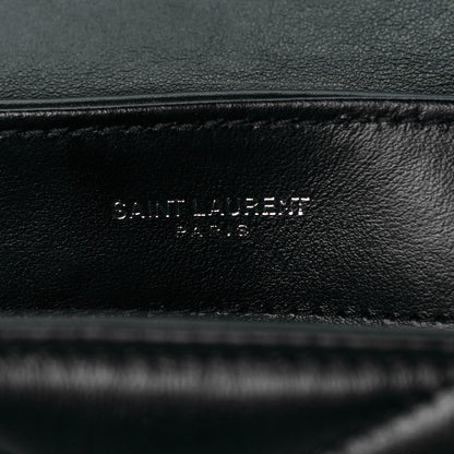 Saint Laurent Calfskin Y Quilted Monogram Toy Loulou Crossbody Bag Black 6 of 8