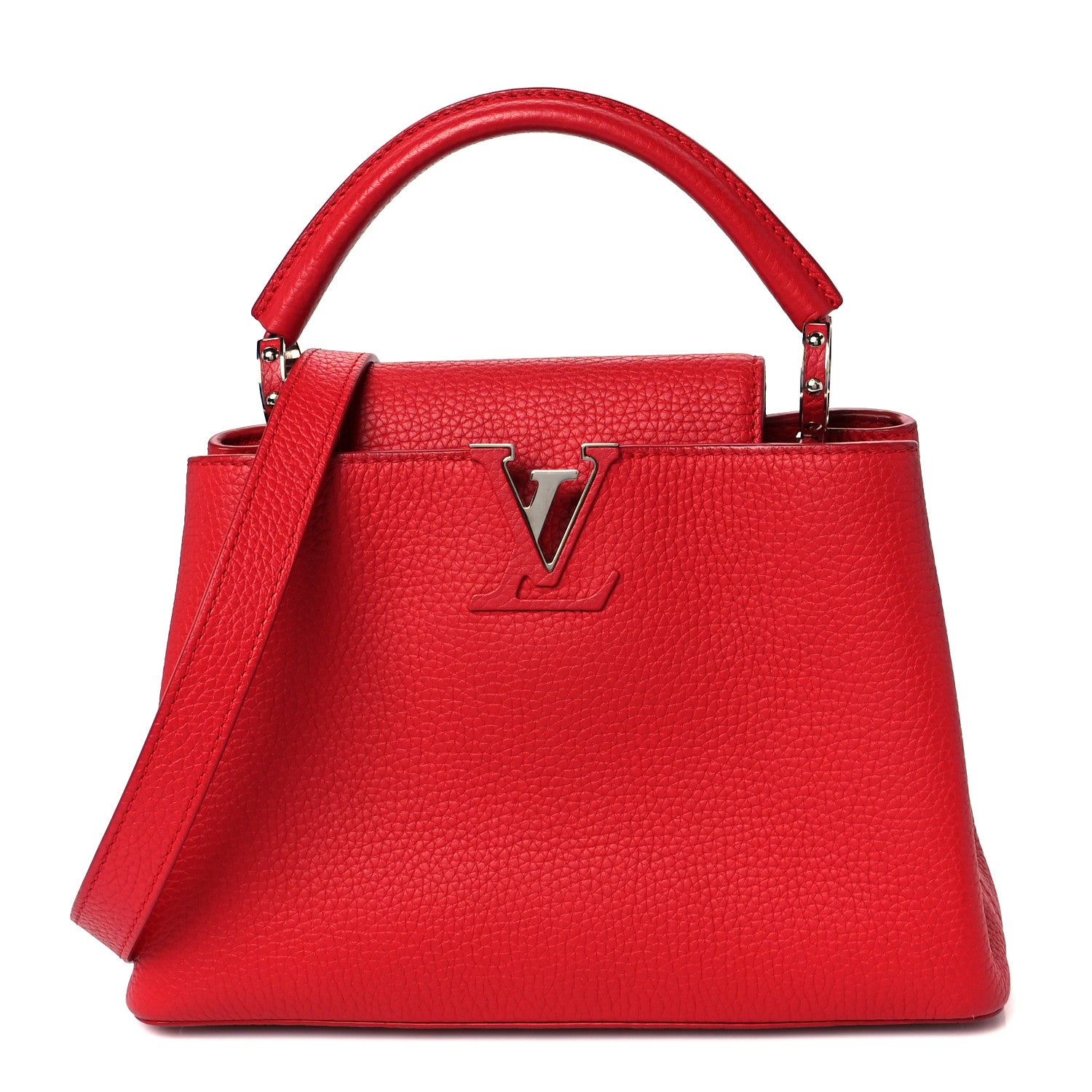 Louis Vuitton Taurillon Capucines BB Scarlet Red 1 of 9