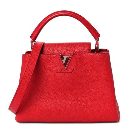 Louis Vuitton Taurillon Capucines BB Scarlet Red 1 of 9
