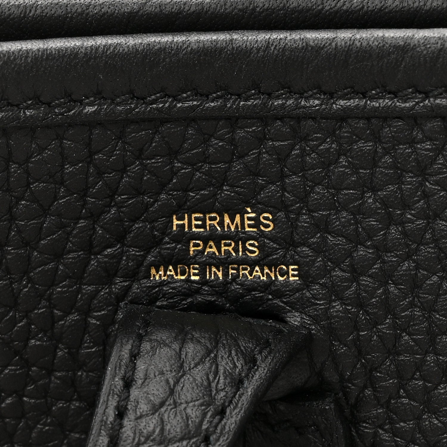 Hermes Taurillon Clemence Evelyne TPM Black 5 of 10