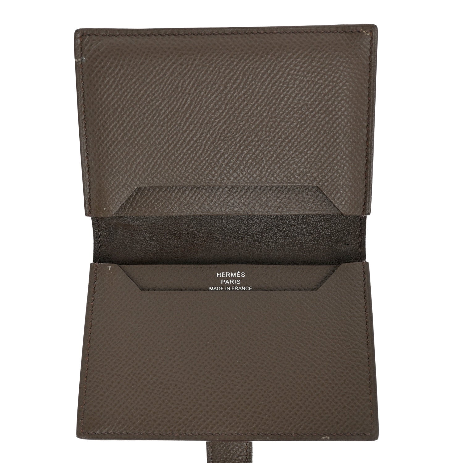 Hermes Epsom Bearn Card Holder Wallet Etain 5 of 9