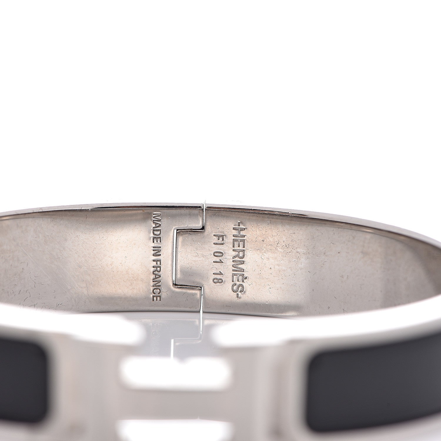 Hermes Enamel Narrow Clic Clac H Bracelet PM Black 3 of 3