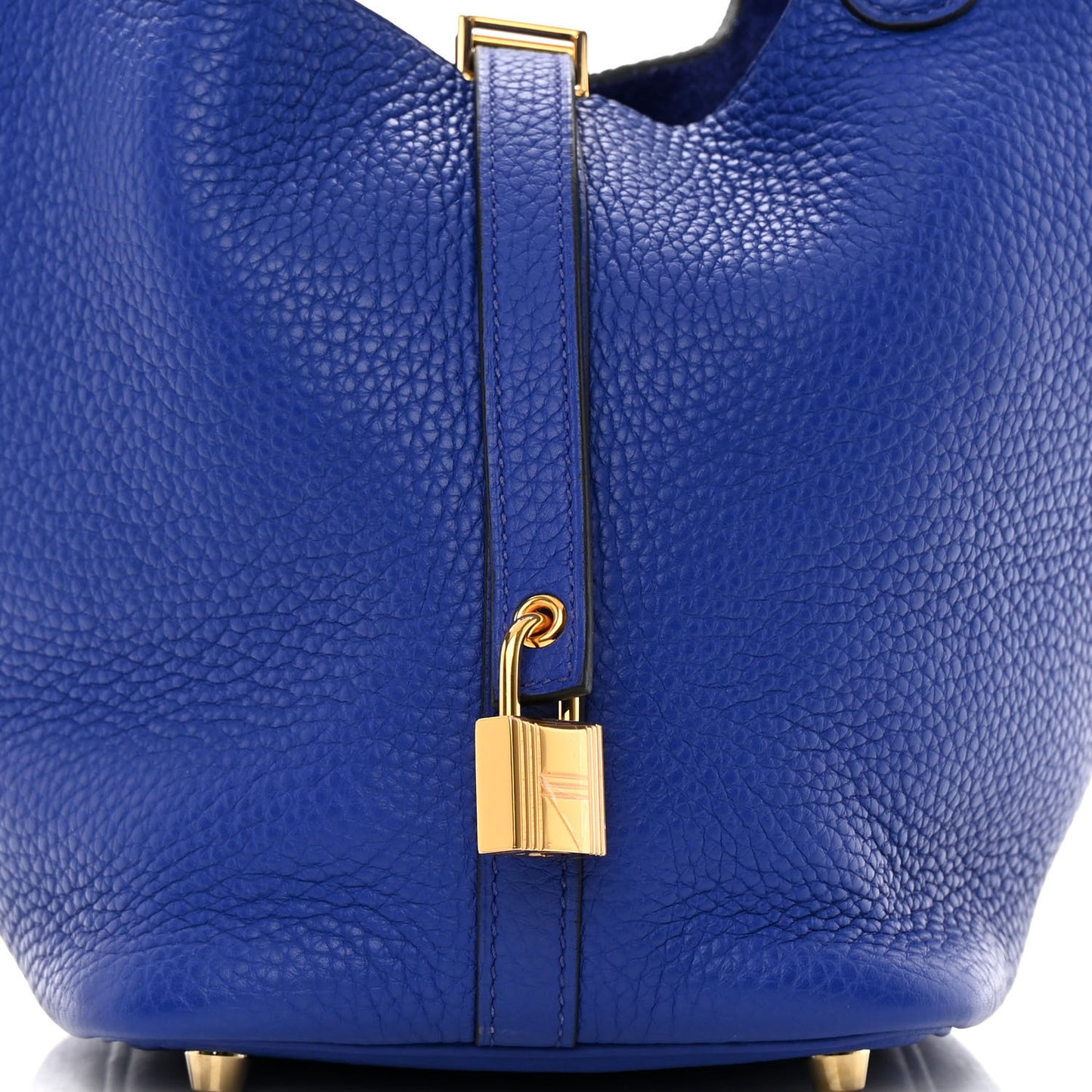 Taurillon Clemence Picotin Lock 18 PM Bleu Electrique