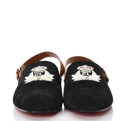 Christian Louboutin Mens Veau Velours Calf Lisse Oliveira Flat 41 Black 2 of 7