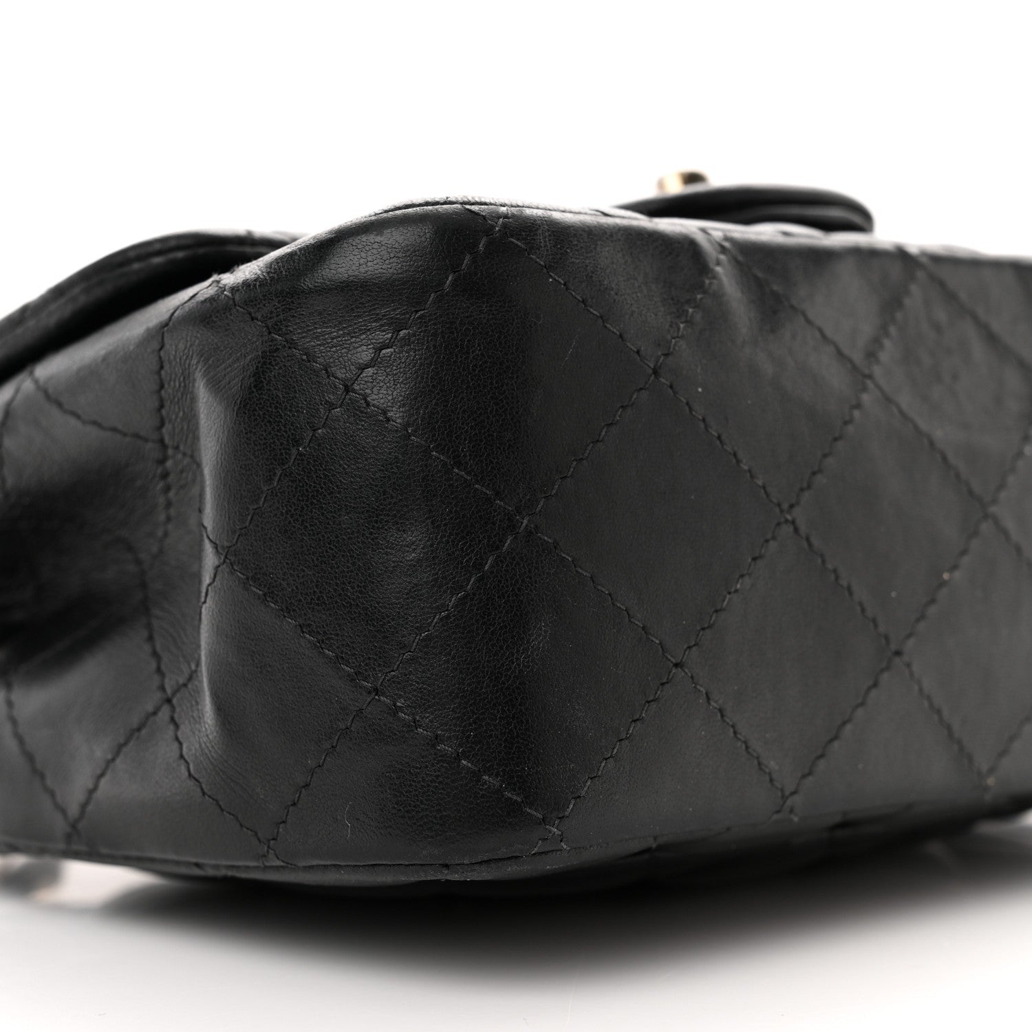 Chanel Lambskin Quilted Mini Square Flap Black 9 of 20