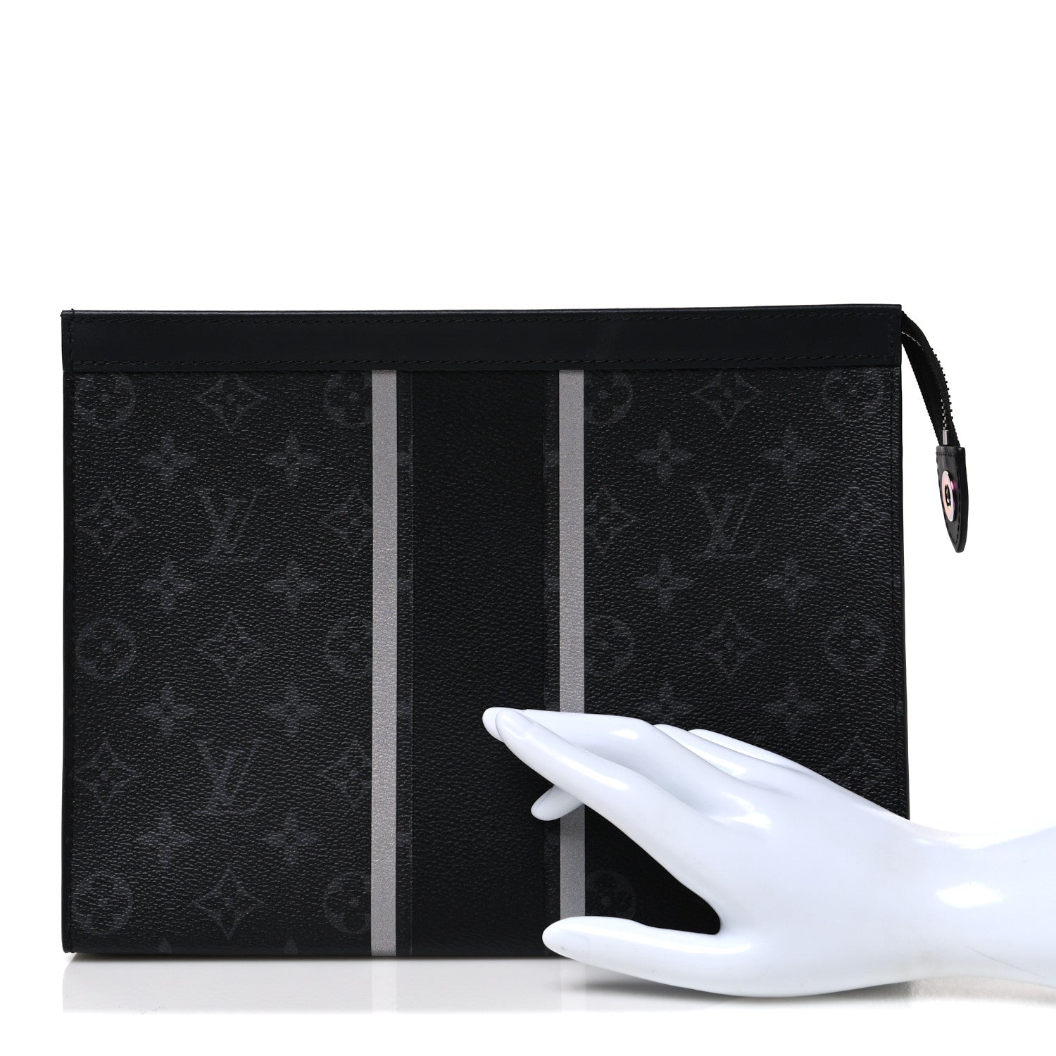 Louis Vuitton X FUJIWARA Monogram Eclipse Flash Pochette Voyage MM 2 of 7
