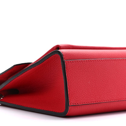 Louis Vuitton Soft Calfskin Mylockme Chain Bag BB Rubis 7 of 8