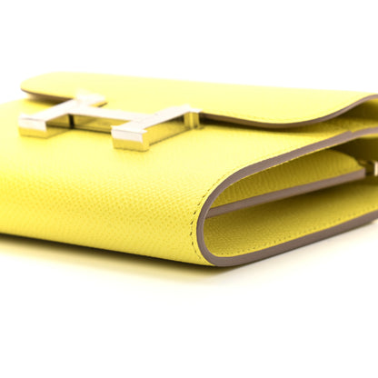 Hermes Epsom Constance Short Wallet Lime 9 of 9