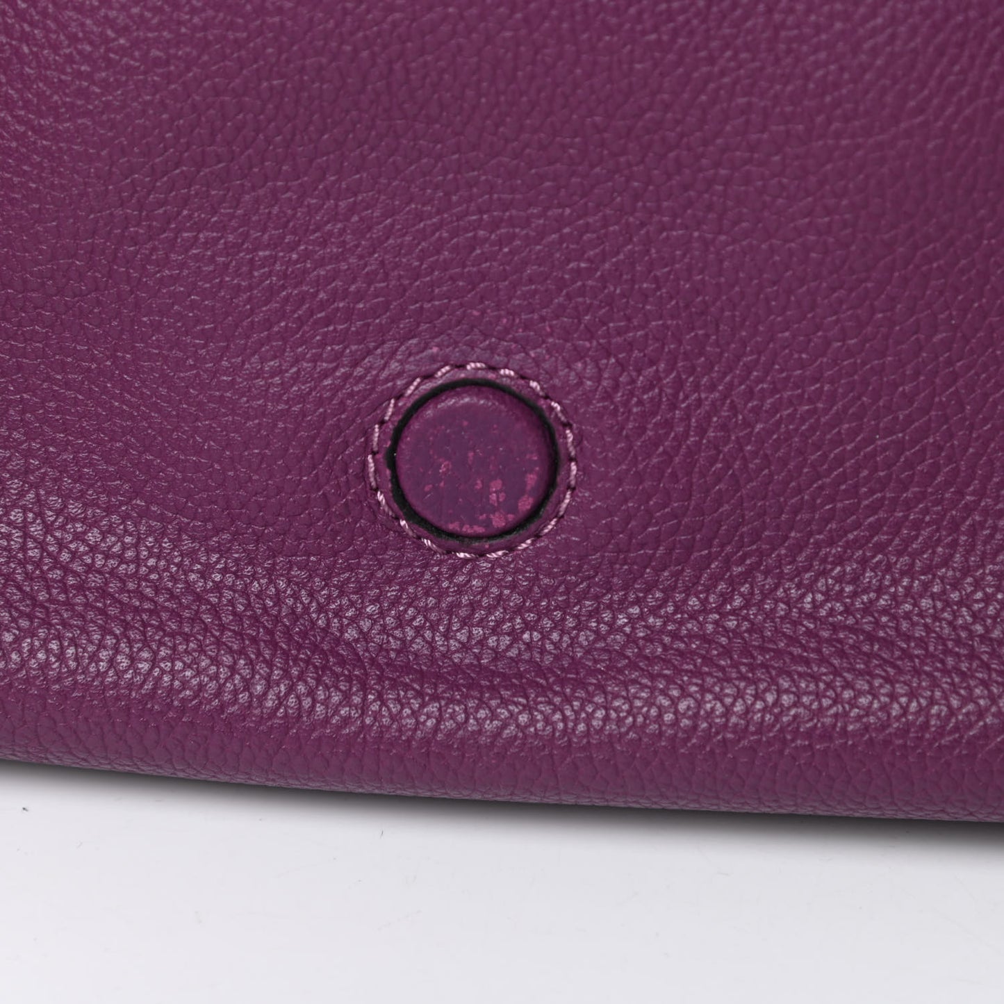 Calfskin Interlock Courier Messenger Purple